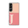 スリムプロテクションケース［ オリジナル - initial two tone - J pink ］