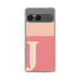 スリムプロテクションケース［ オリジナル - initial two tone - J pink ］