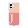 スリムプロテクションケース［ オリジナル - initial two tone - J pink ］