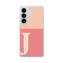 スリムプロテクションケース［ オリジナル - initial two tone - J pink ］