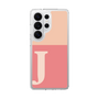 スリムプロテクションケース［ オリジナル - initial two tone - J pink ］