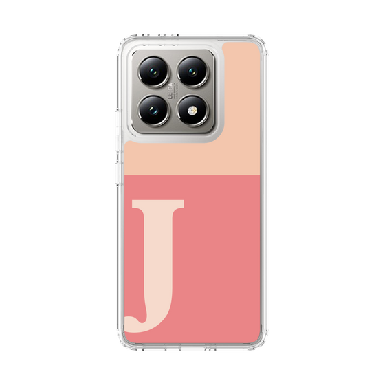スリムプロテクションケース［ オリジナル - initial two tone - J pink ］