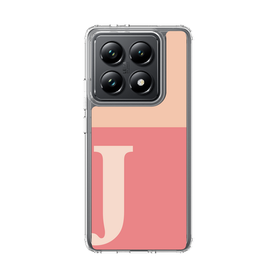 スリムプロテクションケース［ オリジナル - initial two tone - J pink ］