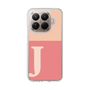 スリムプロテクションケース［ オリジナル - initial two tone - J pink ］