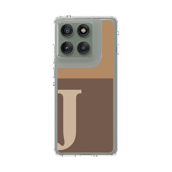 スリムプロテクションケース［ オリジナル - initial two tone - J brown ］