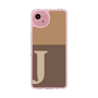 スリムプロテクションケース［ オリジナル - initial two tone - J brown ］