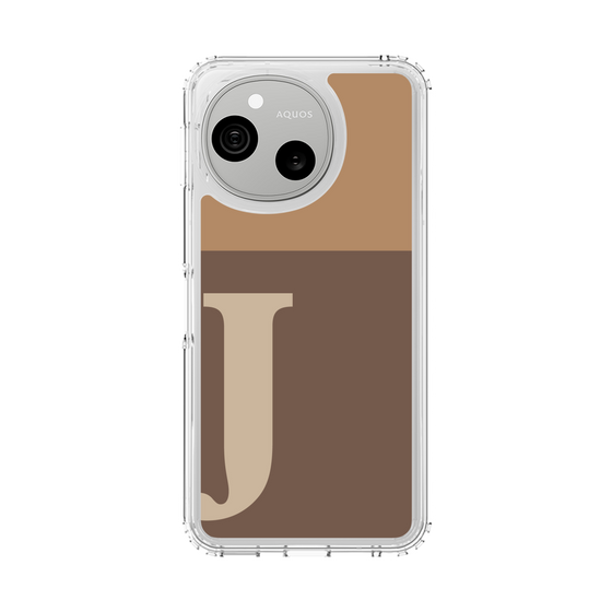 スリムプロテクションケース［ オリジナル - initial two tone - J brown ］