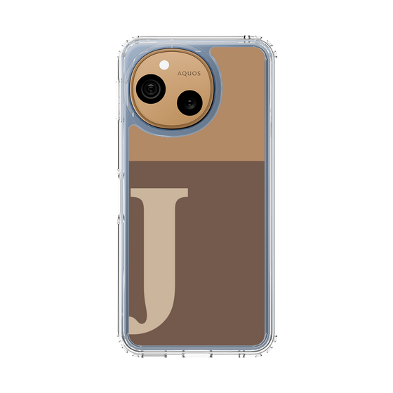 スリムプロテクションケース［ オリジナル - initial two tone - J brown ］