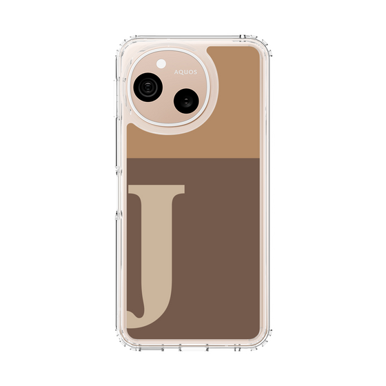 スリムプロテクションケース［ オリジナル - initial two tone - J brown ］