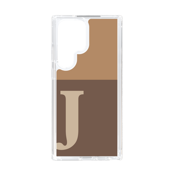 スリムプロテクションケース［ オリジナル - initial two tone - J brown ］