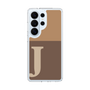 スリムプロテクションケース［ オリジナル - initial two tone - J brown ］