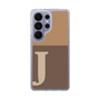 スリムプロテクションケース［ オリジナル - initial two tone - J brown ］