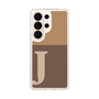 スリムプロテクションケース［ オリジナル - initial two tone - J brown ］