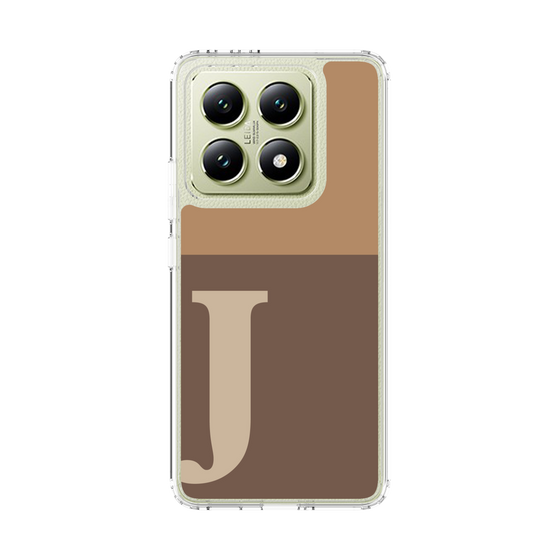 スリムプロテクションケース［ オリジナル - initial two tone - J brown ］