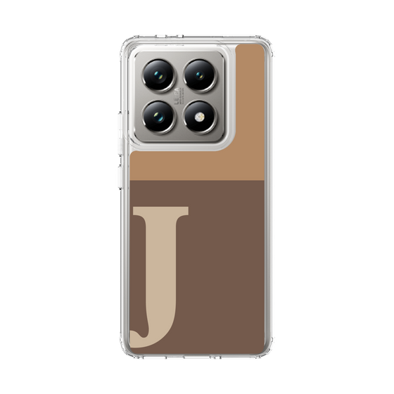 スリムプロテクションケース［ オリジナル - initial two tone - J brown ］