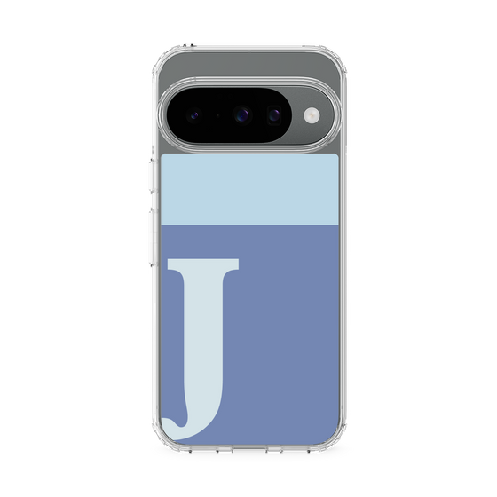 スリムプロテクションケース［ オリジナル - initial two tone - J blue ］