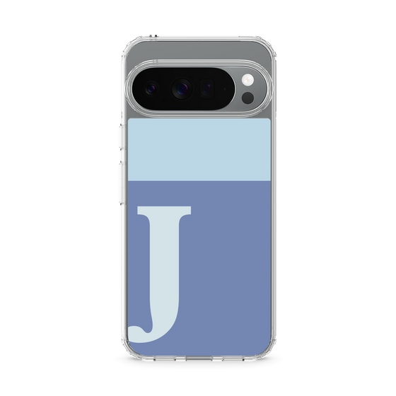スリムプロテクションケース［ オリジナル - initial two tone - J blue ］