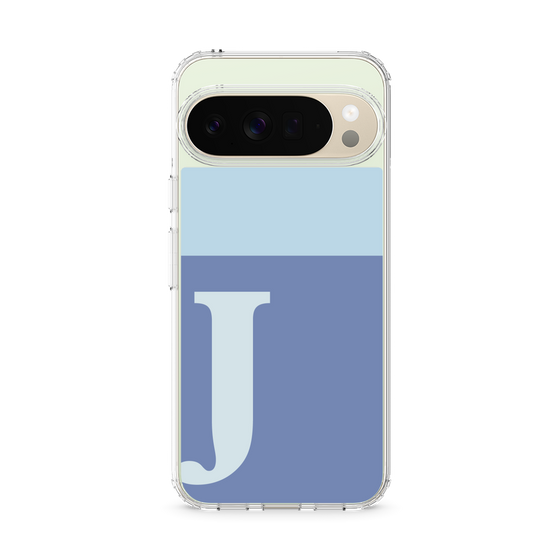 スリムプロテクションケース［ オリジナル - initial two tone - J blue ］