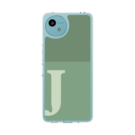スリムプロテクションケース［ オリジナル - initial two tone - J green ］