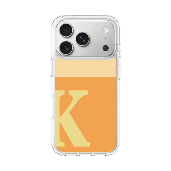 スリムプロテクションケース［ オリジナル - initial two tone - K orange ］