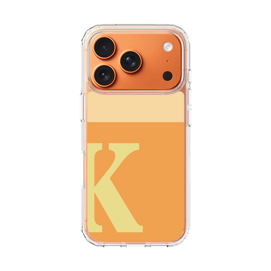 スリムプロテクションケース［ オリジナル - initial two tone - K orange ］