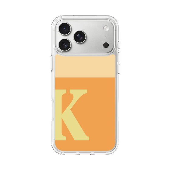 スリムプロテクションケース［ オリジナル - initial two tone - K orange ］