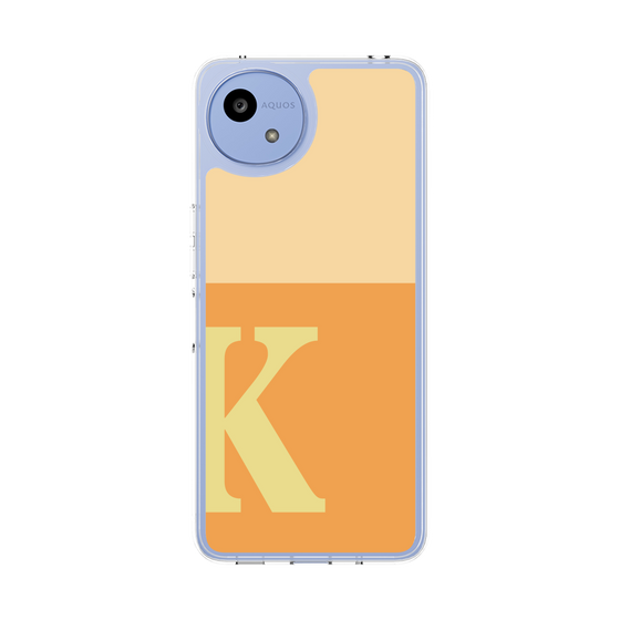 スリムプロテクションケース［ オリジナル - initial two tone - K orange ］