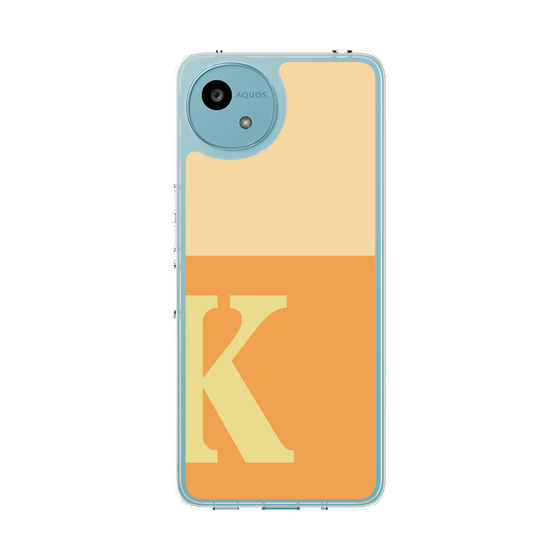 スリムプロテクションケース［ オリジナル - initial two tone - K orange ］