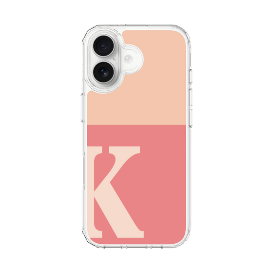 スリムプロテクションケース［ オリジナル - initial two tone - K pink ］