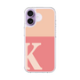 スリムプロテクションケース［ オリジナル - initial two tone - K pink ］