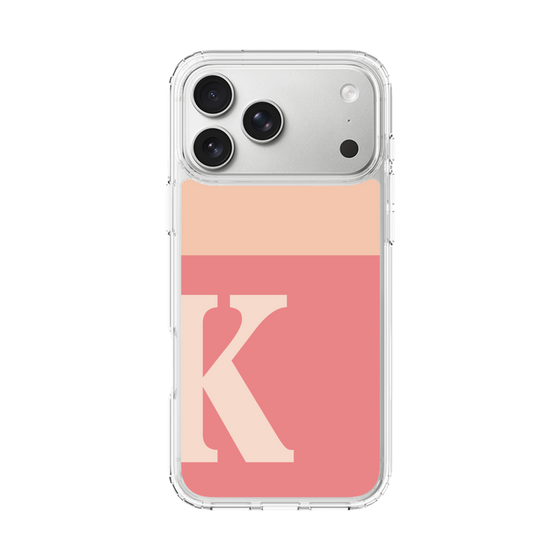 スリムプロテクションケース［ オリジナル - initial two tone - K pink ］