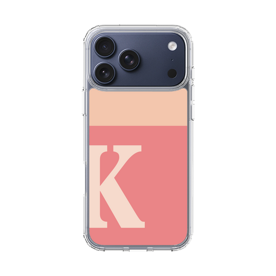 スリムプロテクションケース［ オリジナル - initial two tone - K pink ］