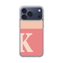 スリムプロテクションケース［ オリジナル - initial two tone - K pink ］