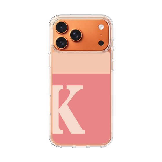 スリムプロテクションケース［ オリジナル - initial two tone - K pink ］