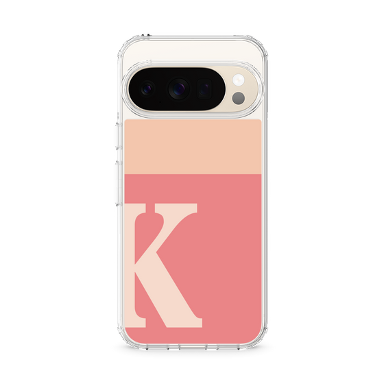 スリムプロテクションケース［ オリジナル - initial two tone - K pink ］