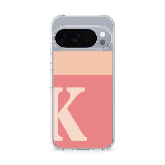 スリムプロテクションケース［ オリジナル - initial two tone - K pink ］