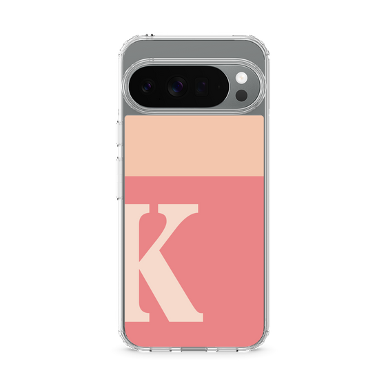 スリムプロテクションケース［ オリジナル - initial two tone - K pink ］