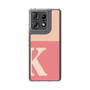 スリムプロテクションケース［ オリジナル - initial two tone - K pink ］