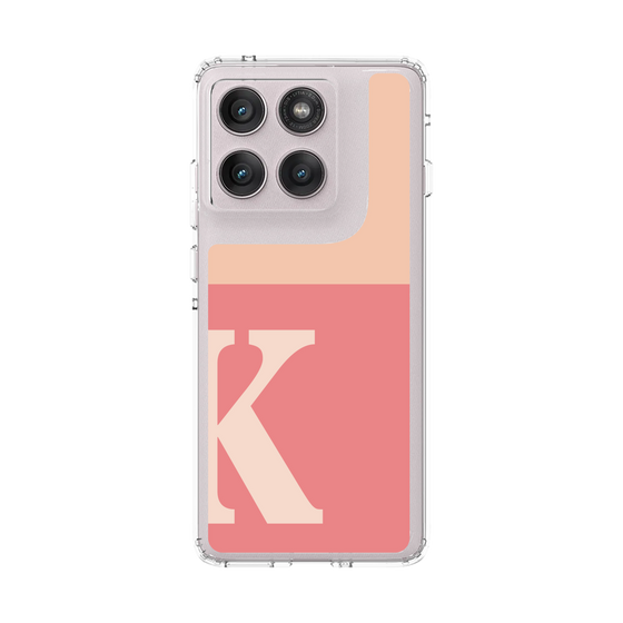 スリムプロテクションケース［ オリジナル - initial two tone - K pink ］