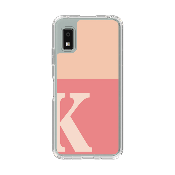 スリムプロテクションケース［ オリジナル - initial two tone - K pink ］