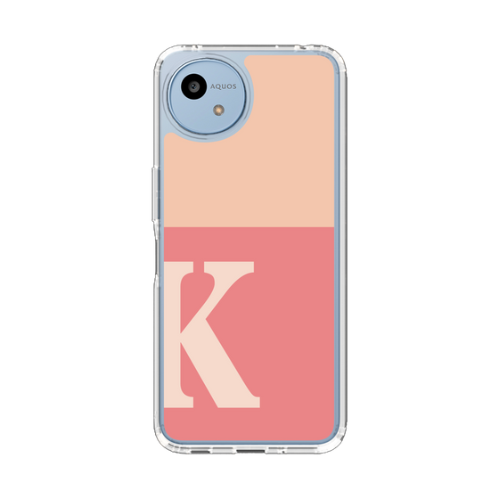 スリムプロテクションケース［ オリジナル - initial two tone - K pink ］