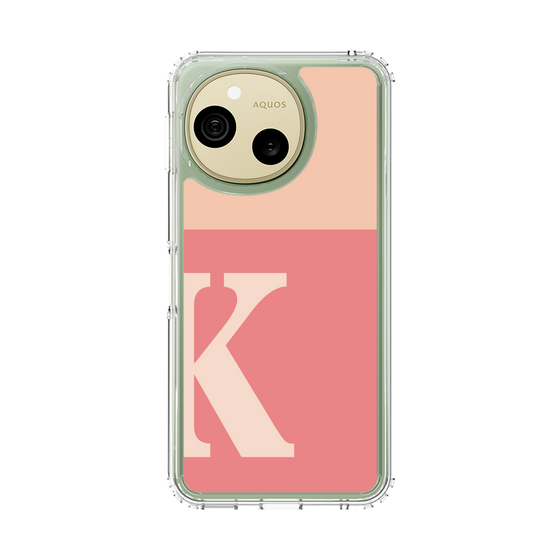 スリムプロテクションケース［ オリジナル - initial two tone - K pink ］