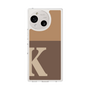 スリムプロテクションケース［ オリジナル - initial two tone - K brown ］