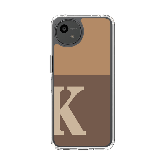 スリムプロテクションケース［ オリジナル - initial two tone - K brown ］