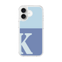 スリムプロテクションケース［ オリジナル - initial two tone - K blue ］