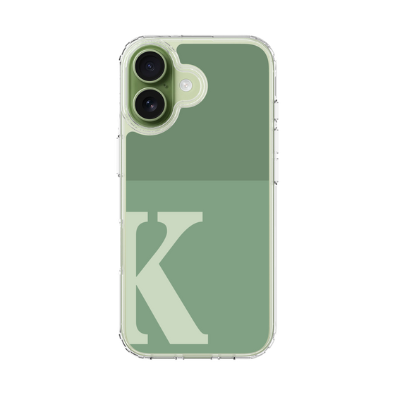 スリムプロテクションケース［ オリジナル - initial two tone - K green ］