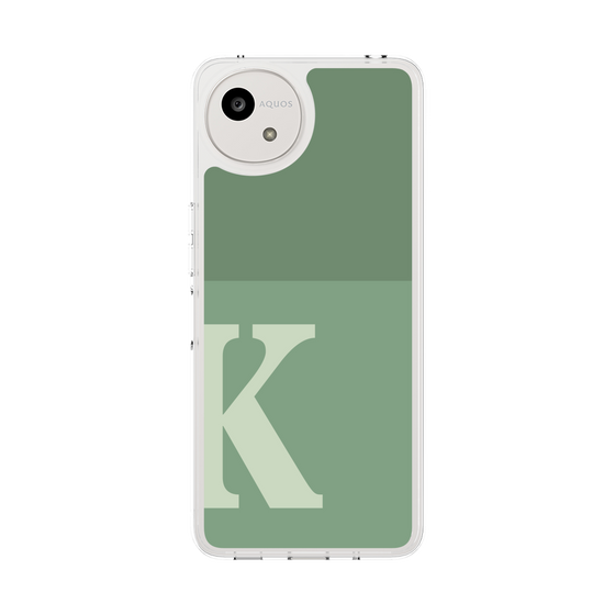 スリムプロテクションケース［ オリジナル - initial two tone - K green ］