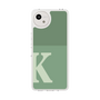 スリムプロテクションケース［ オリジナル - initial two tone - K green ］