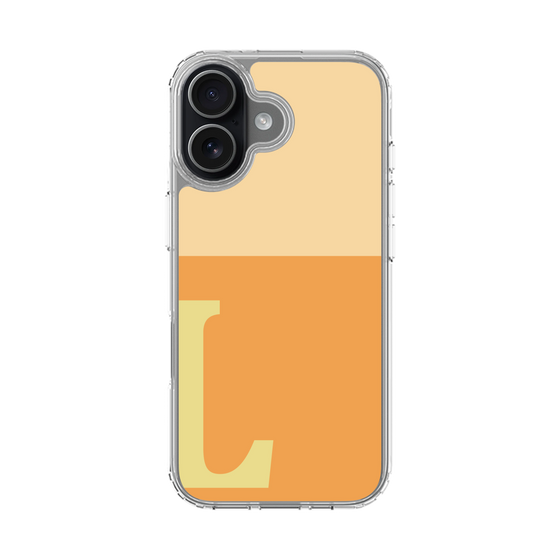 スリムプロテクションケース［ オリジナル - initial two tone - L orange ］