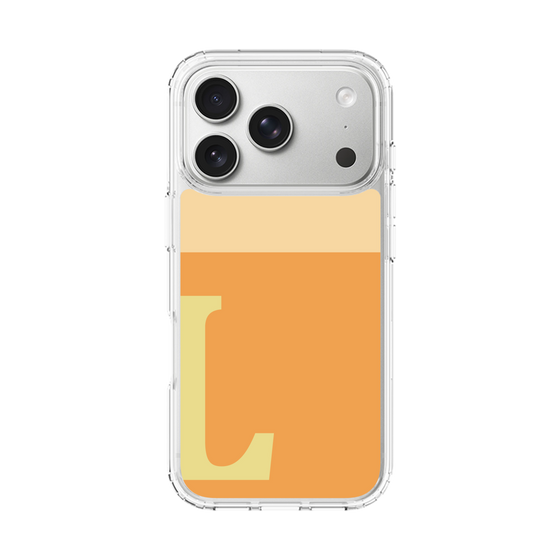 スリムプロテクションケース［ オリジナル - initial two tone - L orange ］